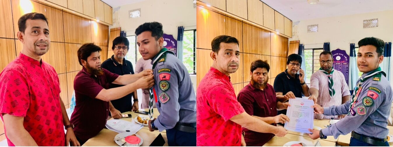 রোভার স্কাউট জাহিদ পেলেন জাতীয় অ্যাওয়ার্ড