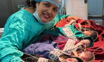 একসঙ্গে পাঁচ সন্তানের জন্ম দিলেন নারী