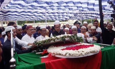আ.লীগ নেতা আবু তাহেরের জানাজায় হাজারো মানুষের ঢল