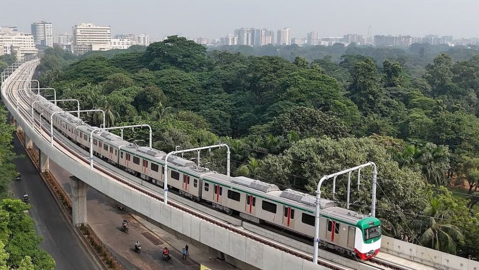মতিঝিল থেকে শাহবাগ পর্যন্ত মেট্রোরেল চালু